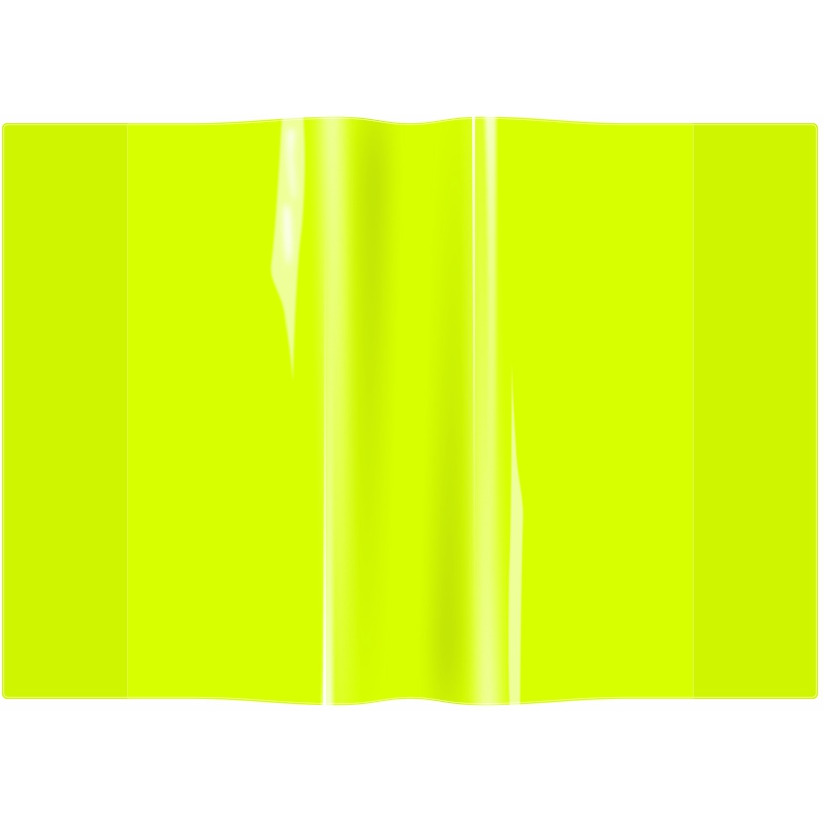 Okładka zeszytowa A5 pvc neon żółty (10) OZN-A5-02 BIURFOL